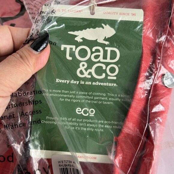 Toad & Co. - Women's Rhubarb Totem Anorak. Size: XL. NIB. (1734) - Picture 6 of 8